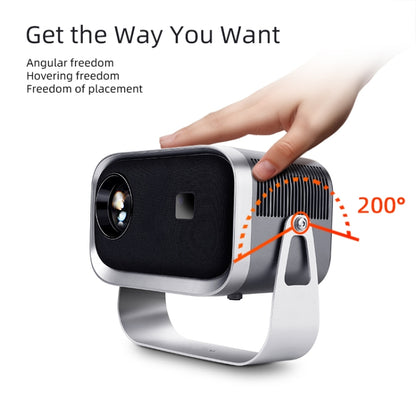 AUN A003 1280x720P 150 Lumens Same Screen Version Portable Home Theater LED HD Digital Projector, EU Plug(Grey) - LED Projector by AUN | Online Shopping UK | buy2fix