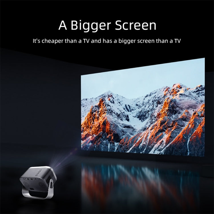 AUN A003 1280x720P 150 Lumens Same Screen Version Portable Home Theater LED HD Digital Projector, EU Plug(Grey) - LED Projector by AUN | Online Shopping UK | buy2fix