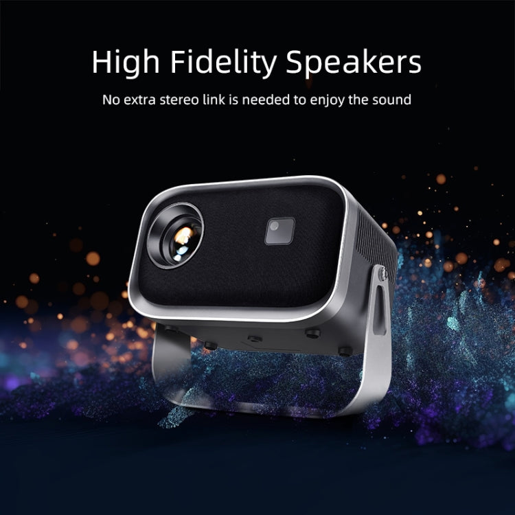 AUN A003 1280x720P 150 Lumens Same Screen Version Portable Home Theater LED HD Digital Projector, EU Plug(Grey) - LED Projector by AUN | Online Shopping UK | buy2fix