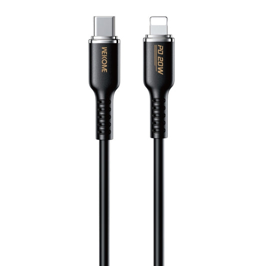 WK WDC-10 PD 20W USB-C/Type-C to 8 Pin Silicone Data Cable, Length: 1.2m(Black) - 2 in 1 Cable by WK | Online Shopping UK | buy2fix
