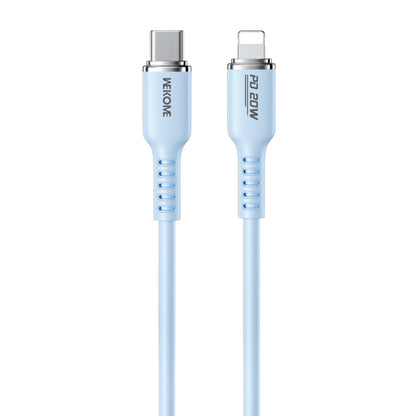 WK WDC-10 PD 20W USB-C/Type-C to 8 Pin Silicone Data Cable, Length: 1.2m(Blue) - 2 in 1 Cable by WK | Online Shopping UK | buy2fix
