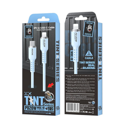 WK WDC-10 PD 20W USB-C/Type-C to 8 Pin Silicone Data Cable, Length: 1.2m(Blue) - 2 in 1 Cable by WK | Online Shopping UK | buy2fix