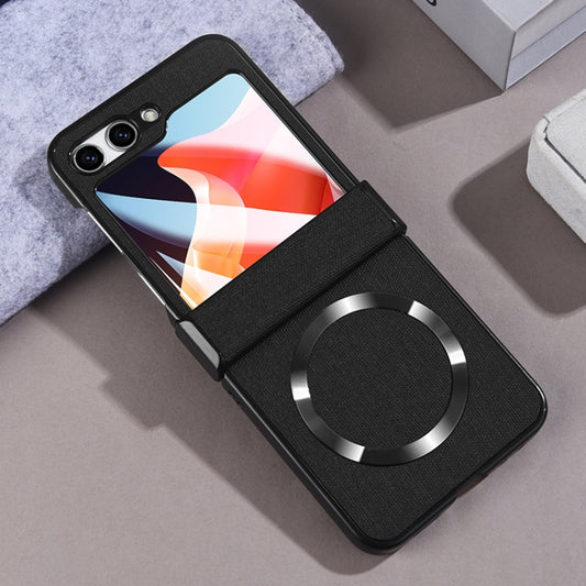 For Samsung Galaxy Z Flip5 MagSafe Magnetic Back Screen Integrated Phone Case(Black) - Galaxy Z Flip5 Cases by buy2fix | Online Shopping UK | buy2fix