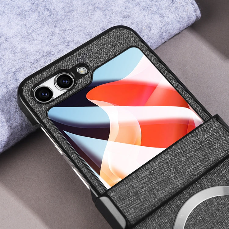 For Samsung Galaxy Z Flip5 MagSafe Magnetic Back Screen Integrated Phone Case(Black) - Galaxy Z Flip5 Cases by buy2fix | Online Shopping UK | buy2fix