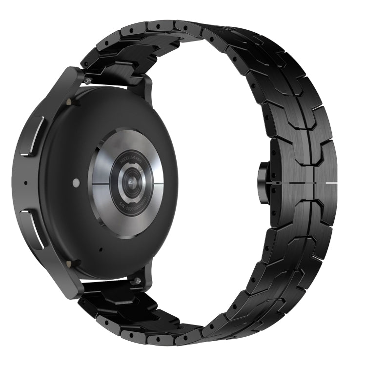 For Samsung Galaxy Watch 6 / 6 Classic Stainless Steel Metal Watch Band(Black) by buy2fix