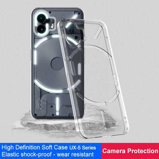 For Nothing Phone 2 imak UX-5 Series Transparent Shockproof TPU Protective Case(Transparent) - Nothing Cases by imak | Online Shopping UK | buy2fix