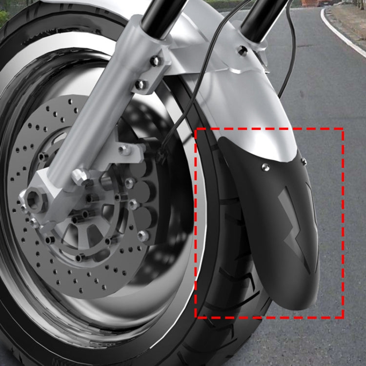 Motorcycle PP Modified Front Wheel Fender Dustproof Splash Flaps Mudguards Fender Guard, Style:02 - Others by buy2fix | Online Shopping UK | buy2fix