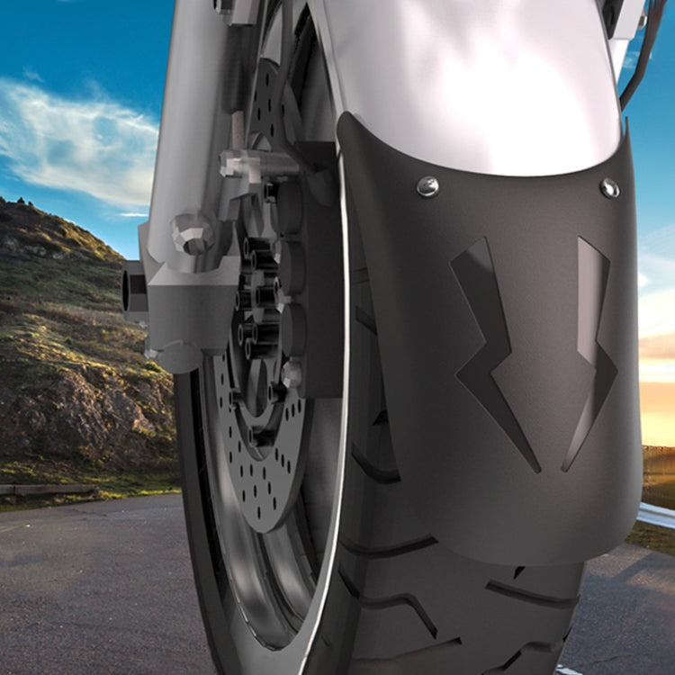 Motorcycle PP Modified Front Wheel Fender Dustproof Splash Flaps Mudguards Fender Guard, Style:02 - Others by buy2fix | Online Shopping UK | buy2fix