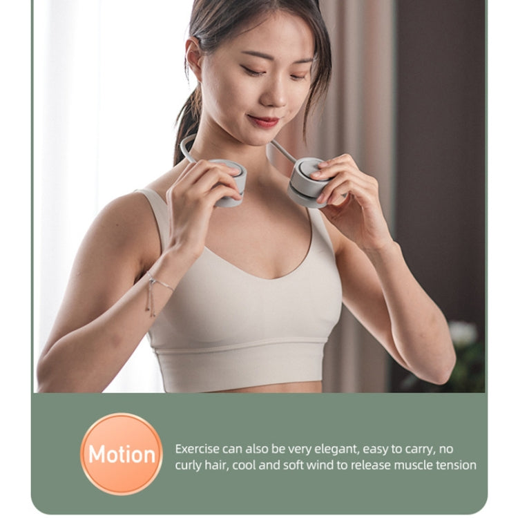 DQ209 Portable Hanging Neck Mute Aroma Diffuser Small Fan(White) by buy2fix