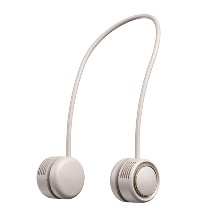 DQ210 Portable Hanging Neck Mute Aroma Diffuser Small Fan(Apricot) by buy2fix