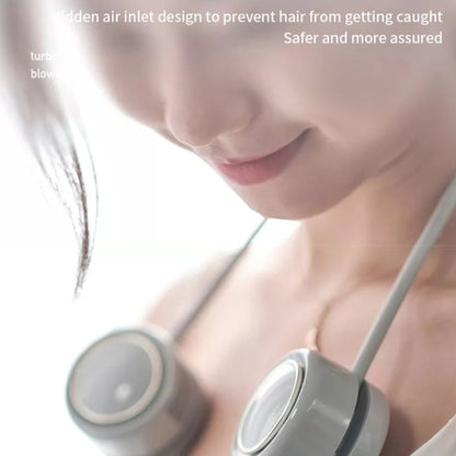 DQ210 Portable Hanging Neck Mute Aroma Diffuser Small Fan(White) by buy2fix