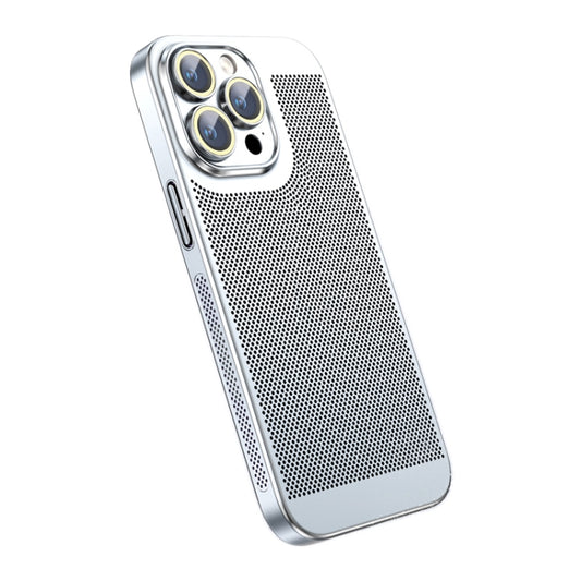 For iPhone 14 Pro Ice Sense Heat Dissipation Electroplating PC Phone Case(Silver) - iPhone 14 Pro Cases by buy2fix | Online Shopping UK | buy2fix