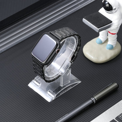 For Apple Watch Ultra 49mm Safety Buckle Titanium Steel Watch Band(Grey) by buy2fix