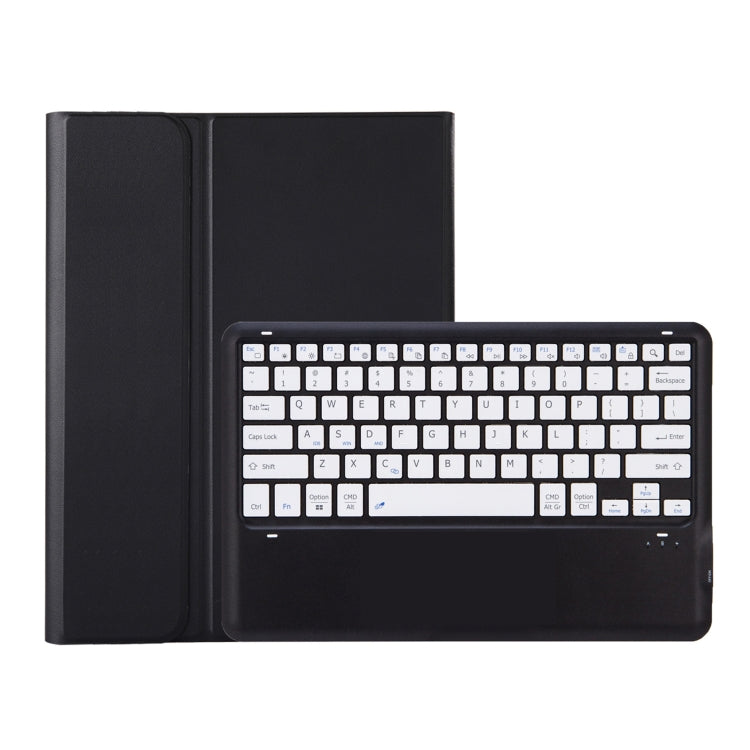 For Samsung Galaxy Tab S9+ / S9 FE+ A810B Pen Slot Detachable Bluetooth Keyboard Leather Tablet Case(Black+White) - Samsung Keyboard by buy2fix | Online Shopping UK | buy2fix