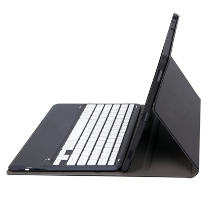 For Samsung Galaxy Tab S9+ / S9 FE+ A810B Pen Slot Detachable Bluetooth Keyboard Leather Tablet Case(Black+White) - Samsung Keyboard by buy2fix | Online Shopping UK | buy2fix