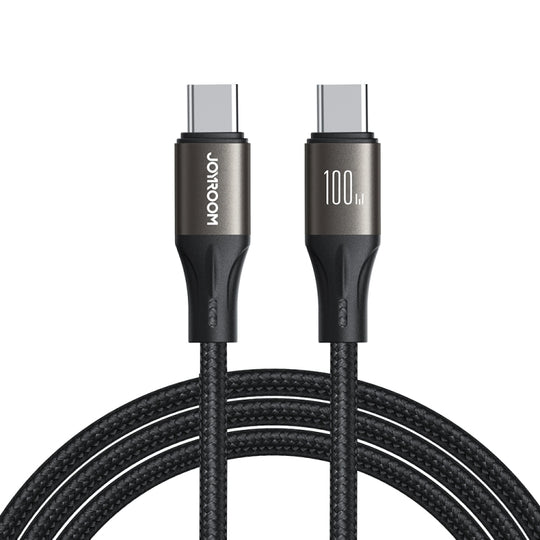 JOYROOM SA25-CC5 100W USB-C/Type-C to USB-C/Type-C Fast Charge Data Cable, Length:3m(Black)
