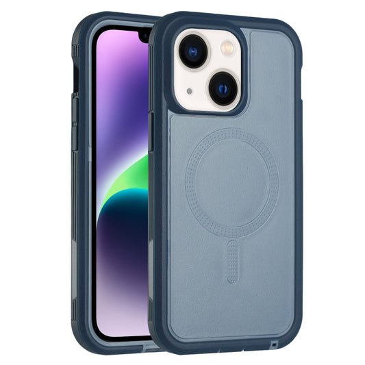 For iPhone 14 Defender Series XT MagSafe Magnetic PC + TPU Shockproof Phone Case(Blue) - iPhone 14 Cases by buy2fix | Online Shopping UK | buy2fix