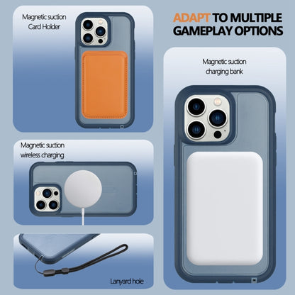 For iPhone 14 Defender Series XT MagSafe Magnetic PC + TPU Shockproof Phone Case(Blue) - iPhone 14 Cases by buy2fix | Online Shopping UK | buy2fix