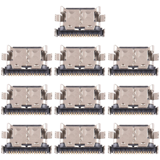 For Samsung Galaxy F13 SM-E135F 10 PCS Charging Port Connector - Tail Connector by buy2fix | Online Shopping UK | buy2fix