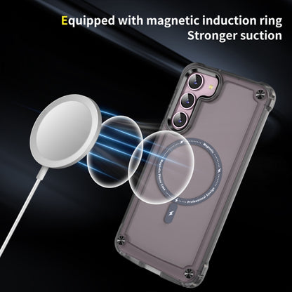 For Samsung Galaxy S23+ 5G Skin Feel TPU + PC MagSafe Magnetic Phone Case(Transparent Black) - Galaxy S23+ 5G Cases by buy2fix | Online Shopping UK | buy2fix