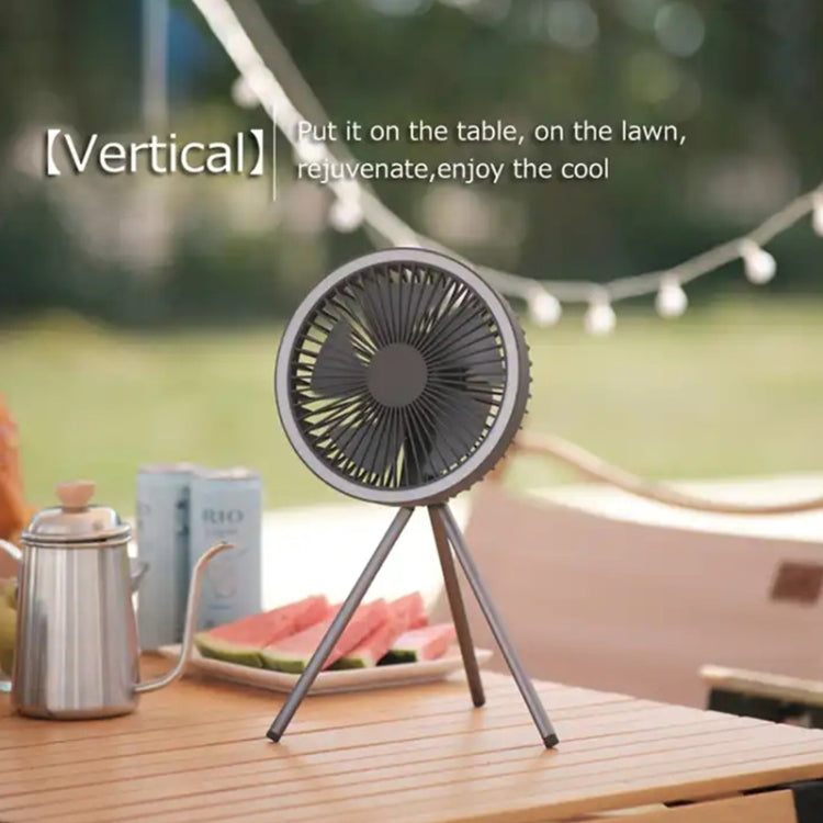 DQ212 10000mAh Outdoor Portable Camping Fan Tent Hanging Vertical Light(White) by buy2fix