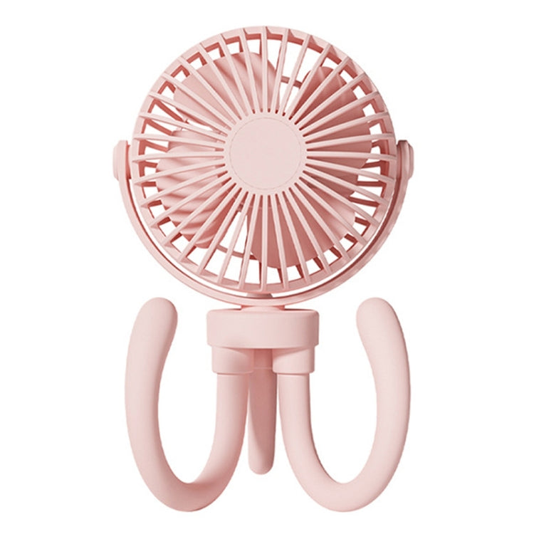 T8 2000mAh Flexible Octopus Tripod Rotatable Portable Fan(Pink) by buy2fix