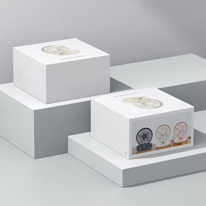 WSK302 4000mAh Swivel Head Wall Mounted Fan with Night Light(Pink) by buy2fix