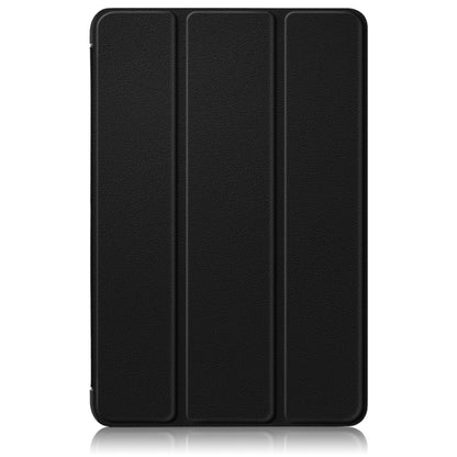 For Samsung Galaxy Tab A9 Plus 3-folding Leather Smart Tablet Case(Black) - Galaxy Tab A9 by buy2fix | Online Shopping UK | buy2fix