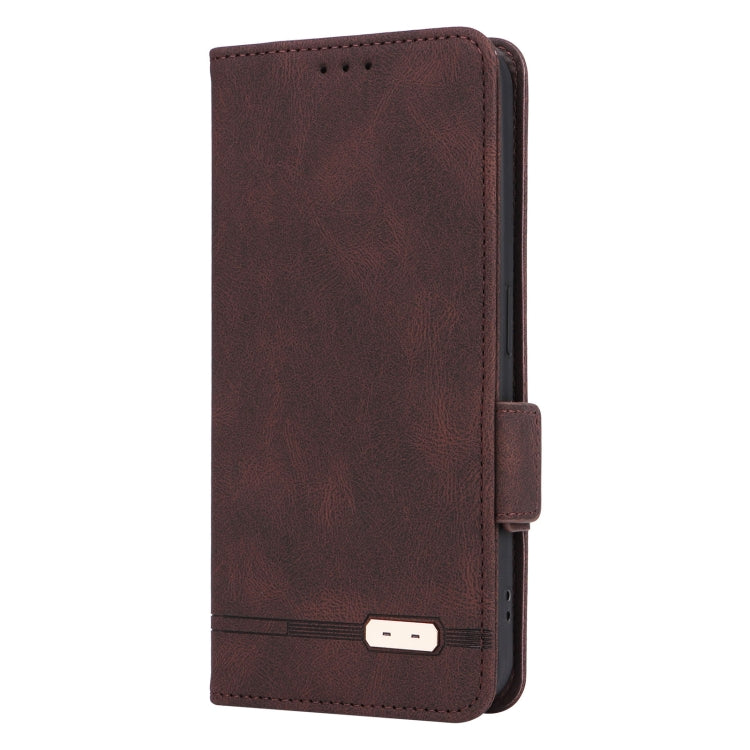 For Nothing Phone 2 Magnetic Clasp Leather Phone Case(Brown) - Nothing Cases by buy2fix | Online Shopping UK | buy2fix