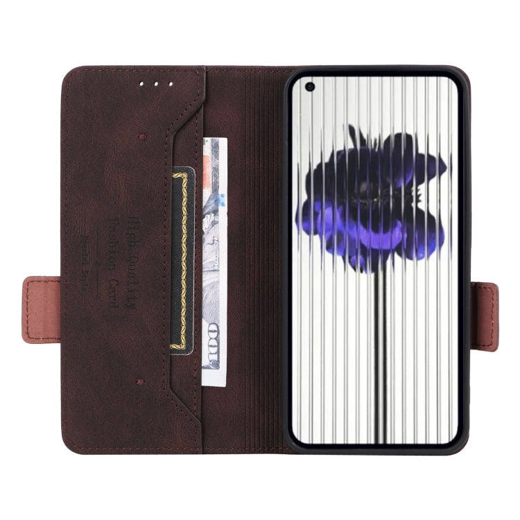 For Nothing Phone 2 Magnetic Clasp Leather Phone Case(Brown) - Nothing Cases by buy2fix | Online Shopping UK | buy2fix