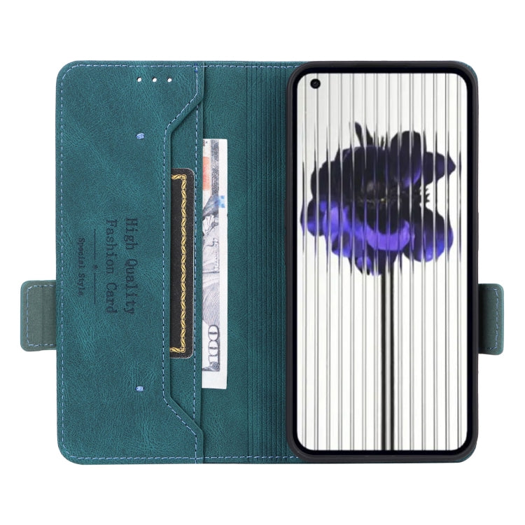 For Nothing Phone 2 Magnetic Clasp Leather Phone Case(Green) - Nothing Cases by buy2fix | Online Shopping UK | buy2fix