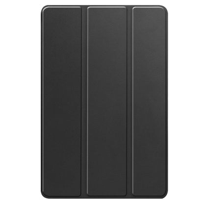 For Realme Pad 2 3-folding Leather Smart Tablet Case(Black) - Realme by buy2fix | Online Shopping UK | buy2fix