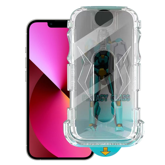 For iPhone 14 / 13 / 13 Pro Easy Install 28 Degree Privacy Armor Tempered Glass Film - iPhone 14 Tempered Glass by buy2fix | Online Shopping UK | buy2fix