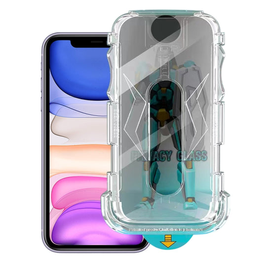 For iPhone 11 / XR Easy Install 28 Degree Privacy Armor Tempered Glass Film - iPhone 11 Tempered Glass by buy2fix | Online Shopping UK | buy2fix