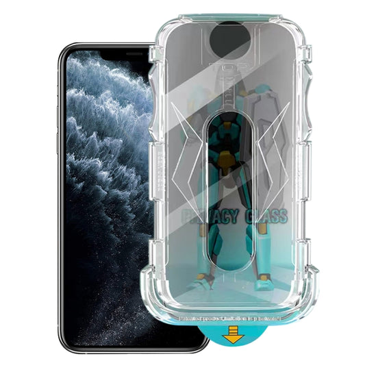 For iPhone 11 Pro Easy Install 28 Degree Privacy Armor Tempered Glass Film - iPhone 11 Pro Tempered Glass by buy2fix | Online Shopping UK | buy2fix
