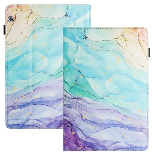 For Huawei MediaPad T5 10 Sewing Litchi Texture Smart Leather Tablet Case(Oil Painting) - Huawei by buy2fix | Online Shopping UK | buy2fix