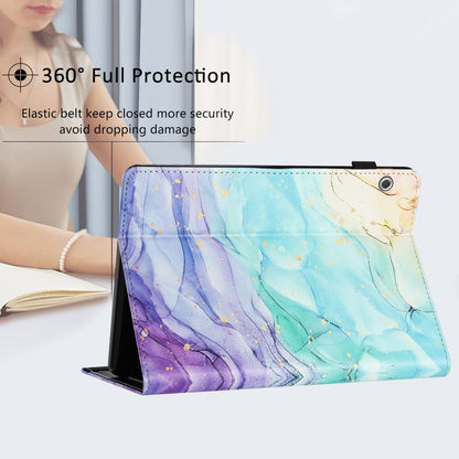 For Huawei MediaPad T5 10 Sewing Litchi Texture Smart Leather Tablet Case(Oil Painting) - Huawei by buy2fix | Online Shopping UK | buy2fix