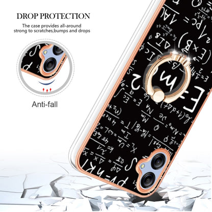 For Samsung Galaxy A04e Electroplating Dual-side IMD Phone Case with Ring Holder(Equation) by buy2fix