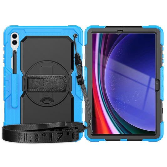 For Samsung Galaxy Tab S10+ / S9+ / S9 FE+ Silicone Hybrid PC Tablet Protective Case(Light Blue+Black) - Galaxy Tab S9+ Cases by buy2fix | Online Shopping UK | buy2fix