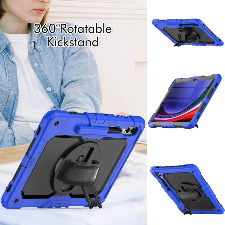 For Samsung Galaxy Tab S10+ / S9+ / S9 FE+ Silicone + PC Tablet Case(Dark Blue+Black) - Galaxy Tab S9+ Cases by buy2fix | Online Shopping UK | buy2fix