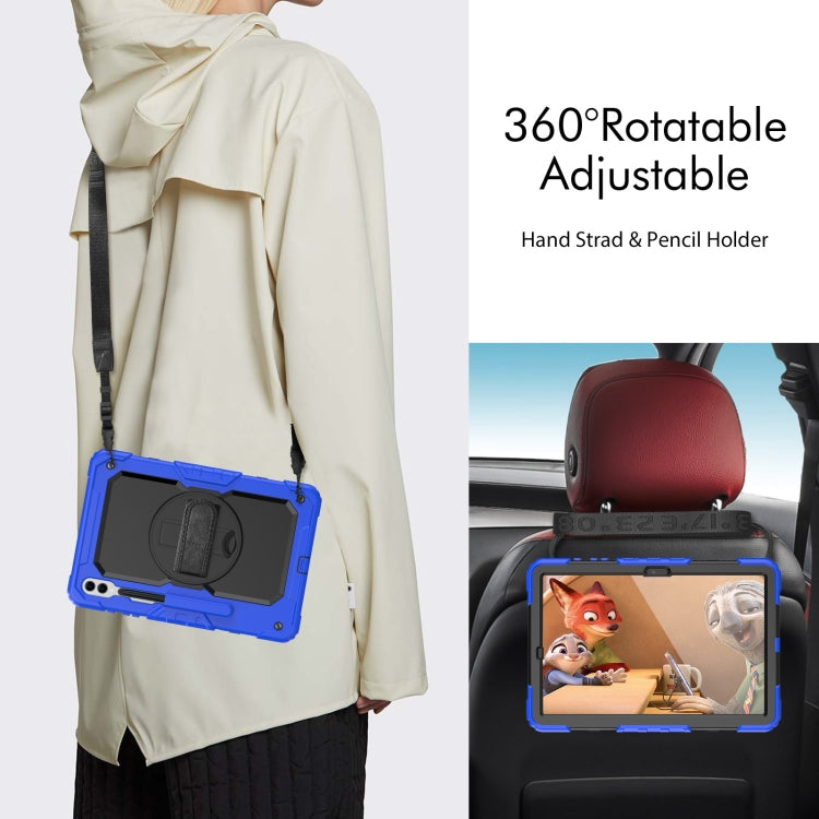 For Samsung Galaxy Tab S10+ / S9+ / S9 FE+ Silicone + PC Tablet Case(Dark Blue+Black) - Galaxy Tab S9+ Cases by buy2fix | Online Shopping UK | buy2fix
