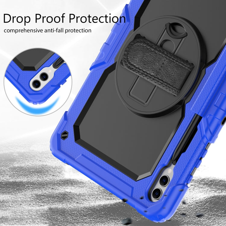 For Samsung Galaxy Tab S10+ / S9+ / S9 FE+ Silicone + PC Tablet Case(Dark Blue+Black) - Galaxy Tab S9+ Cases by buy2fix | Online Shopping UK | buy2fix