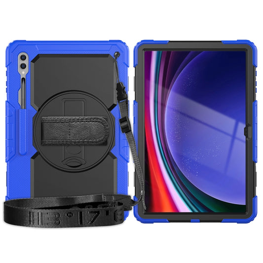 For Samsung Galaxy Tab S9 Ultra / S10 Ultra Silicone Hybrid PC Tablet Protective Case(Dark Blue+Black) - Galaxy Tab S9 Ultra Cases by buy2fix | Online Shopping UK | buy2fix