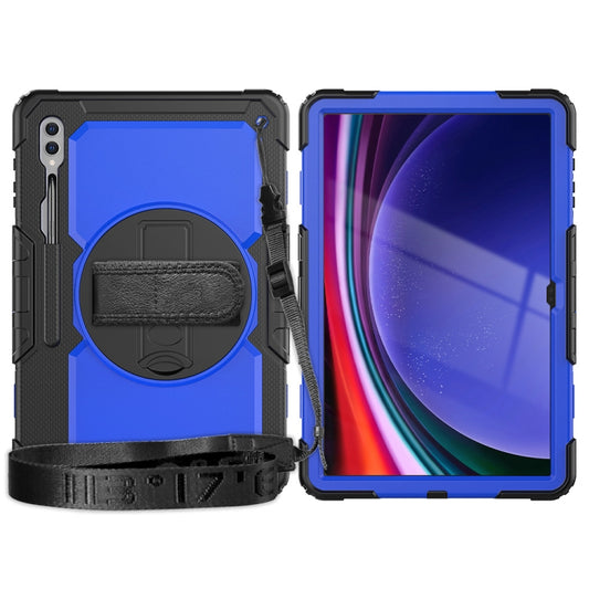 For Samsung Galaxy Tab S9 Ultra / S10 Ultra Silicone Hybrid PC Tablet Protective Case(Black+Dark Blue) - Galaxy Tab S9 Ultra Cases by buy2fix | Online Shopping UK | buy2fix