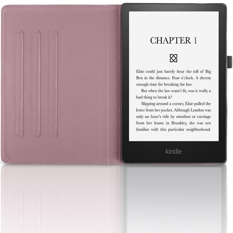 For Amazon Kindle Paperwhite 5 Tree Life Embossed Rotation Leather Smart Tablet Case(Rose Gold) - Amazon by buy2fix | Online Shopping UK | buy2fix