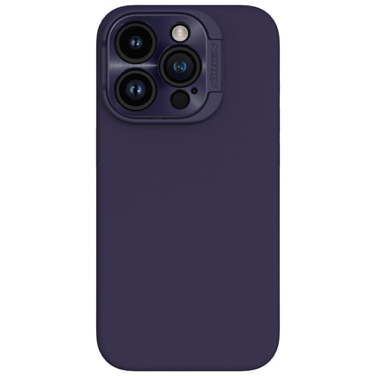 For iPhone 15 Pro NILLKIN Lens Wing Magsafe Magnetic Phone Case(Purple)
