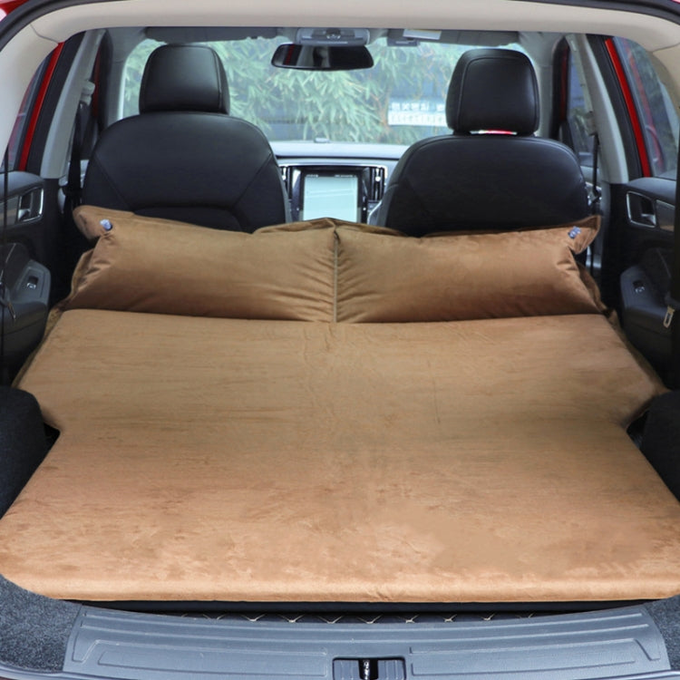 Universal Car Suede Sleeping Mat Mattress Off-road SUV Trunk Travel Inflatable Mattress Air Bed, Size:180 x 130 x 102cm(Brown) by buy2fix