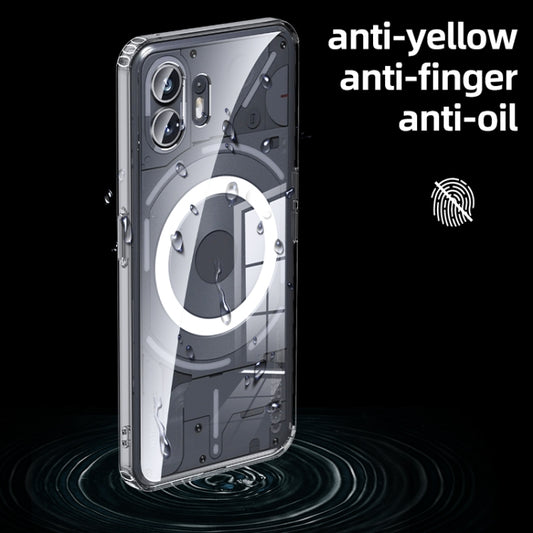 For Nothing Phone 2 Armor Clear TPU Hard PC Phone Case(Matte Black) - Nothing Cases by buy2fix | Online Shopping UK | buy2fix