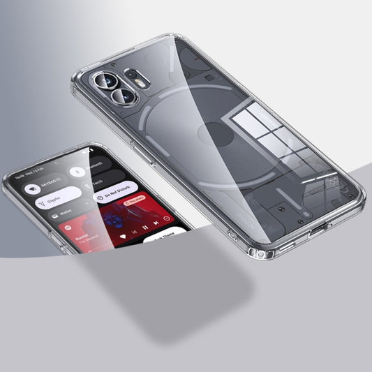 For Nothing Phone 2 Armor Clear TPU Hard PC Phone Case(Clear) - Nothing Cases by buy2fix | Online Shopping UK | buy2fix