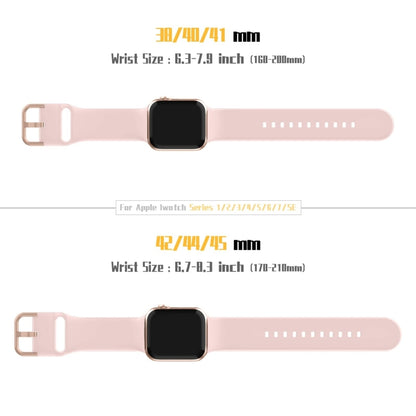 For Apple Watch Series 9 45mm Pin Buckle Silicone Watch Band(Pink Sand) - Watch Bands by buy2fix | Online Shopping UK | buy2fix
